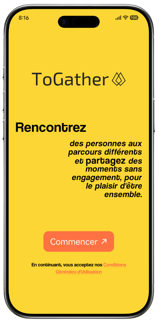 ToGather App Mockup